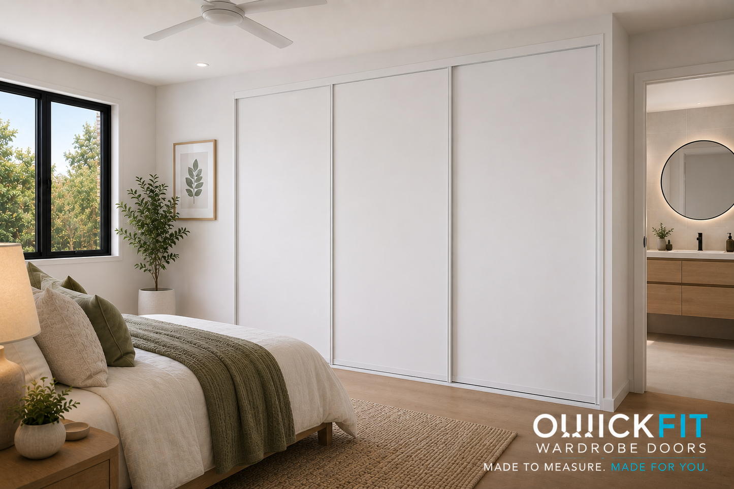 Vinyl Sliding Wardrobe Door