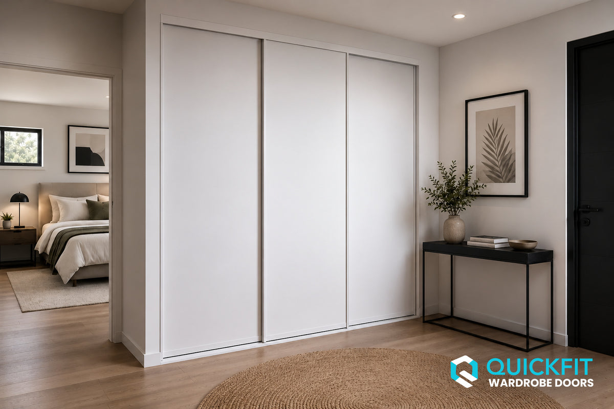 Vinyl Sliding Wardrobe Doors