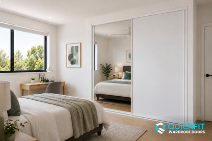 Vinyl & Mirror Sliding Wardrobe Doors