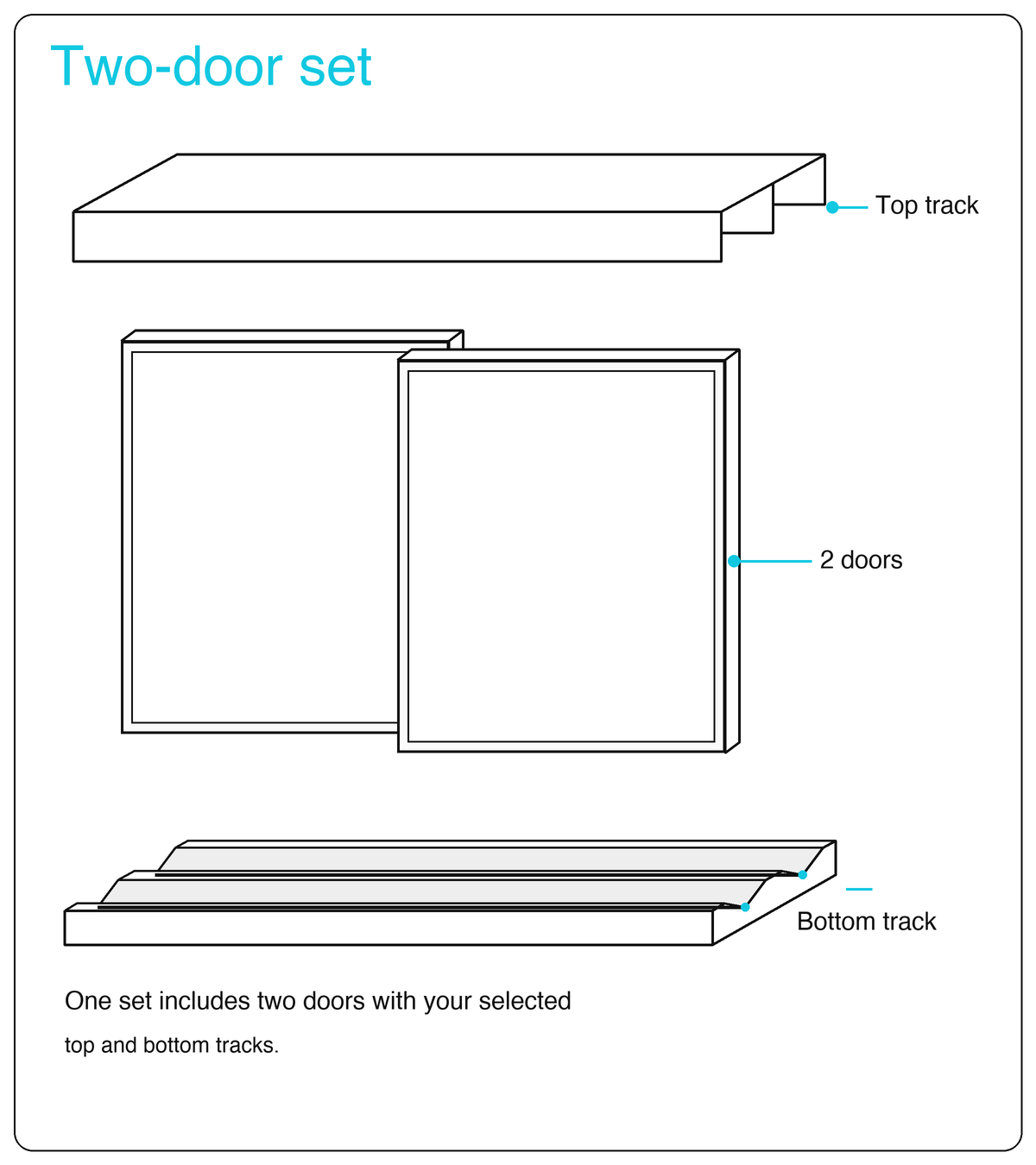 Raw Gyprock & Mirror Sliding Wardrobe Doors